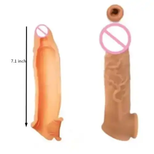 7.1 inch Big Penis Extender Enlarger Sleeve Girth