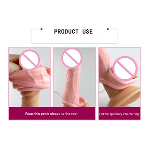 Penis Sleeve Extender Prolong Ejaculation Lasting Ring