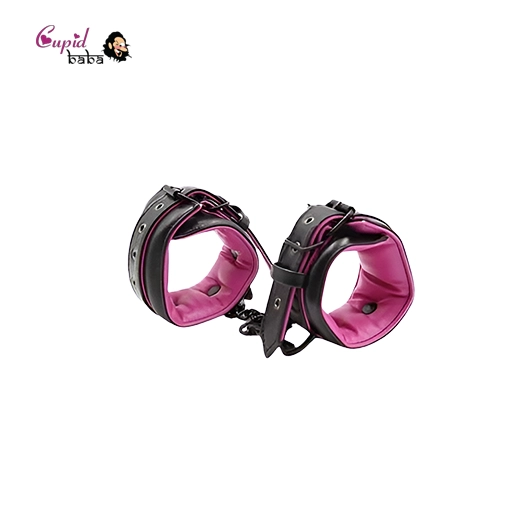 Pink Black Handcuffs Ankle Cuffs