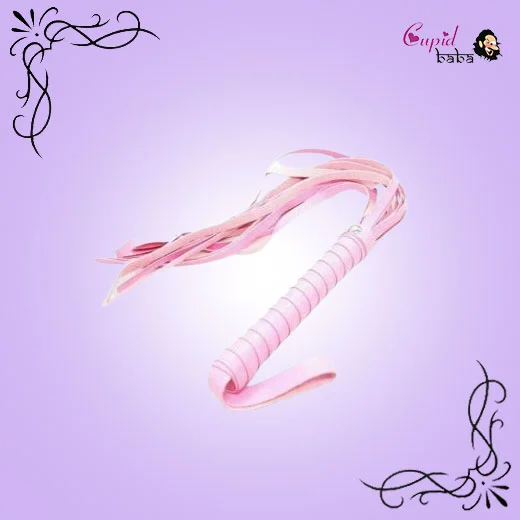 Pink Faux Leather Whip Flog Flogger