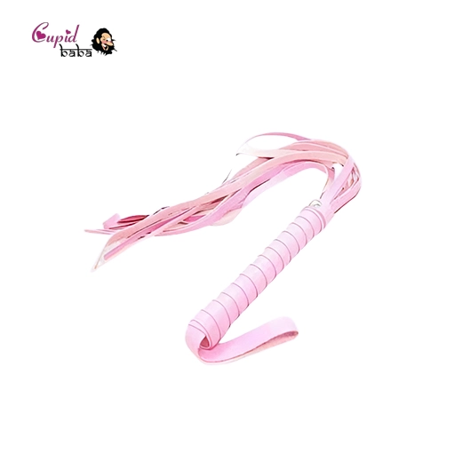 Pink Faux Leather Whip Flog Flogger