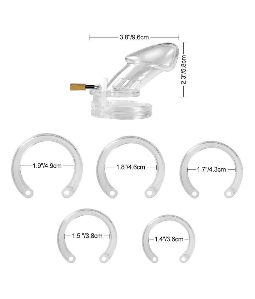 CB-6000 Male Plastic Chastity Cage Cock Device