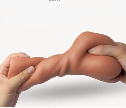 3D 2 in 1 Realistic Pocket Pussy Male Masturbator