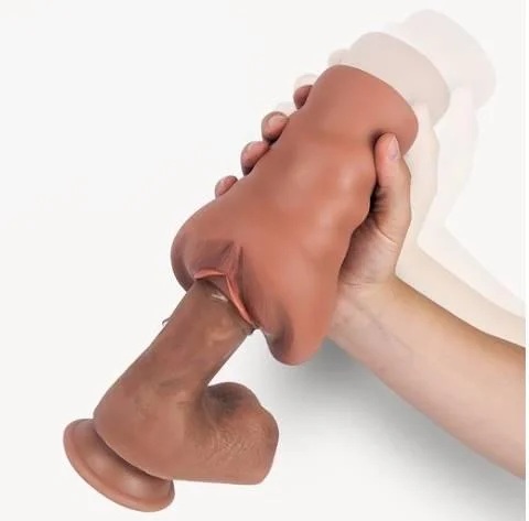 3D 2 in 1 Realistic Pocket Pussy Male Masturbator