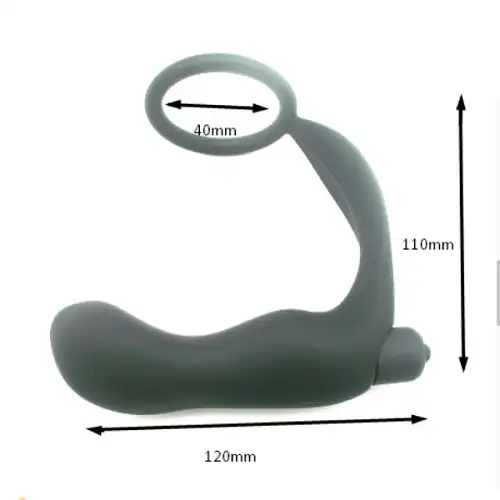 Vibrating Prostate Massager with Penis Ring