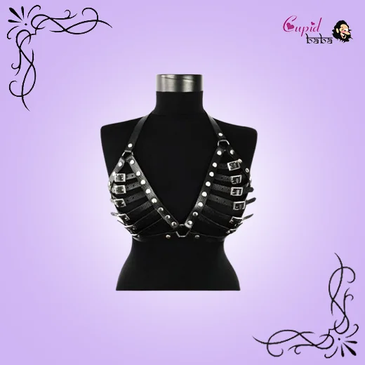 Punk Women Chest Stud Rave Bra