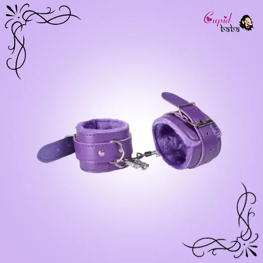 Purple Handcuffs Women Bondage