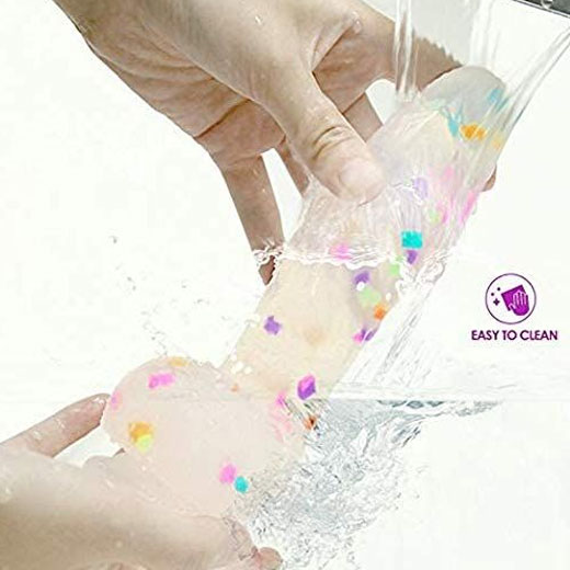 Realistic Dildo Clear Silicone Suction Cup