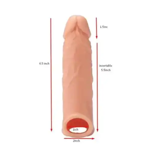 Real Stuff Extender 6.5 Inch Penis Extension Sleeve
