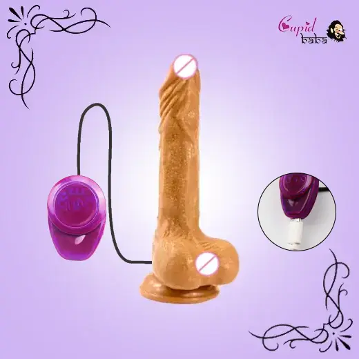 Realistic 7 Inches Rotating Vibrating Dildo