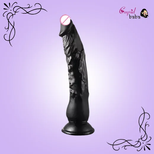Realistic Black Suction Dildo Without Balls