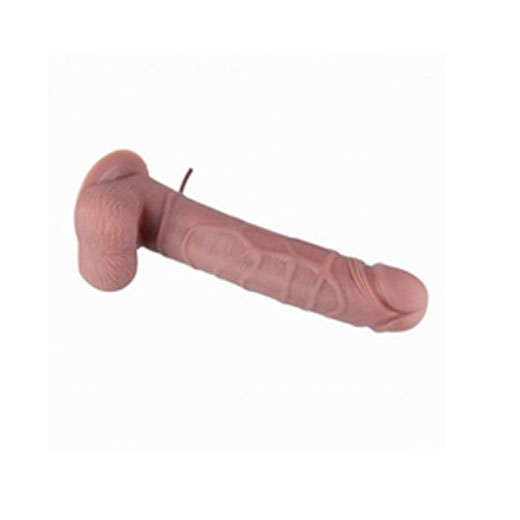 Rotating Head Realistic 8 Inch Dual Motor Dildo With Belt