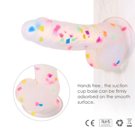 Realistic Dildo Clear Silicone Suction Cup