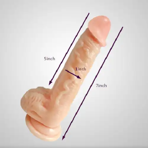 2 IN 1 Realistic Dildo With Vibrating Bullet Vibrator