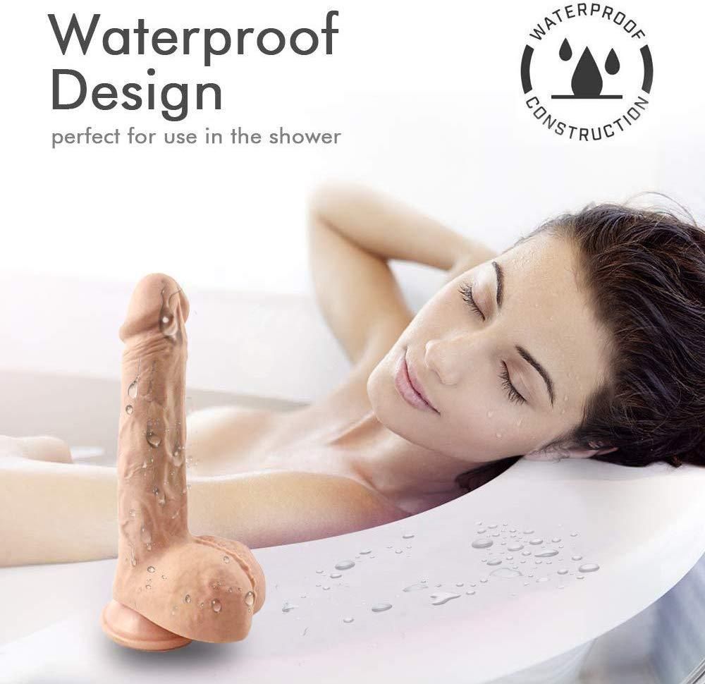 Realistic Dildo Automatic G spot Vibrator with Suction Cup