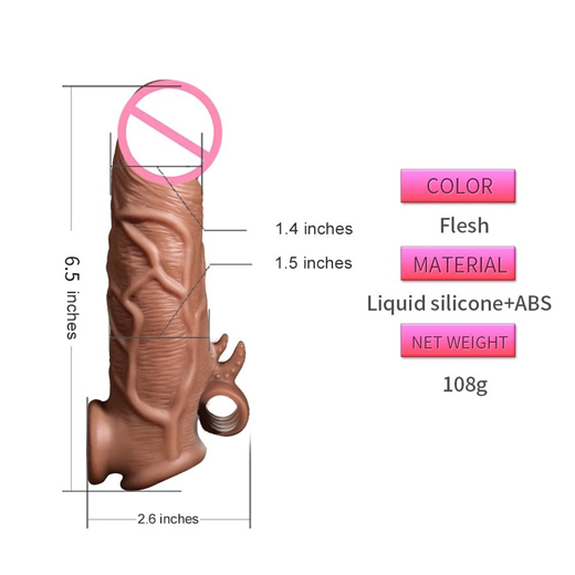 Realistic Penis Sleeve Thickened Condom