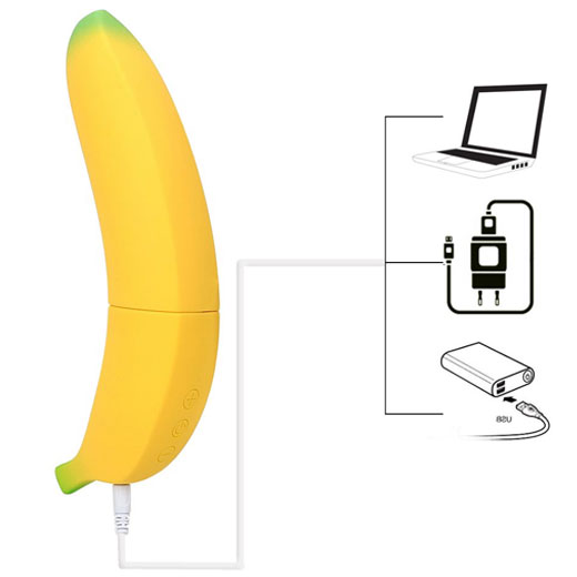 7 Speed Banana Vibrator Realistic Dildo
