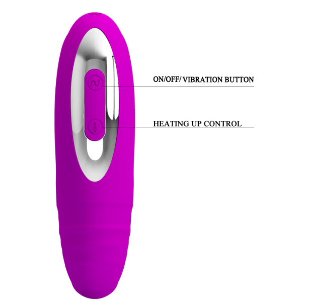 USB Rechargeable Heating Anal Vibrator Prostate Massager