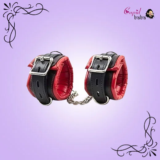 Red Handcuff Women Bondage