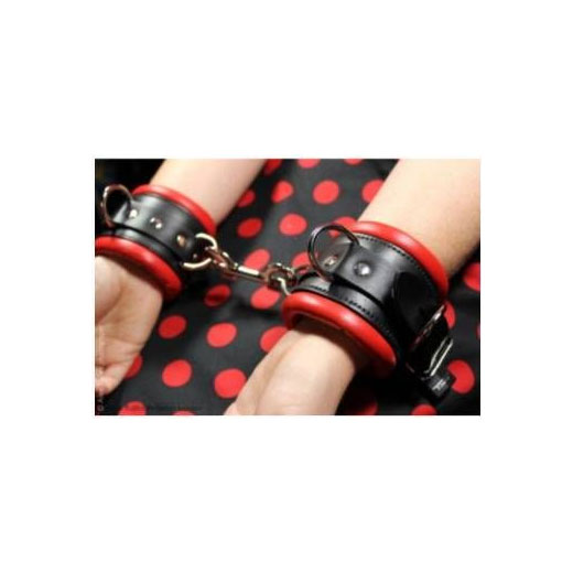 Red Handcuff Women Bondage