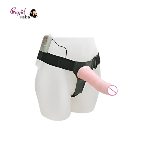 Remote Control 17cm Vibrating Hollow Strap-On Dildo Extender