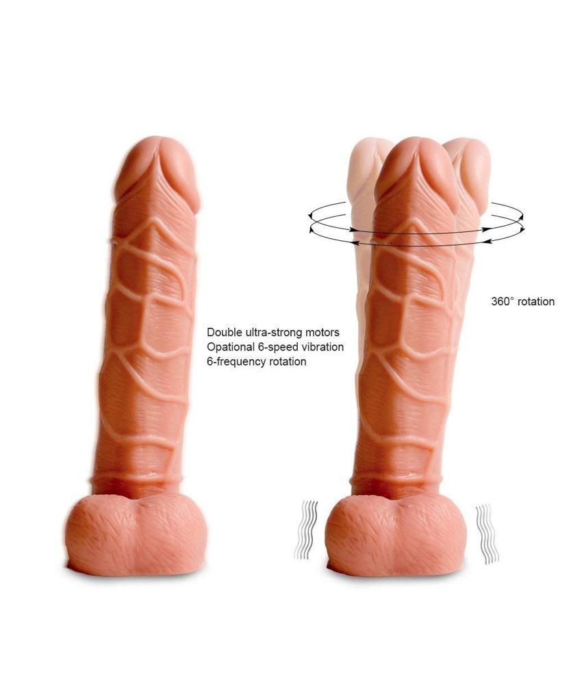 Remote Control Realistic Dildo Vibrator with Strong Suction