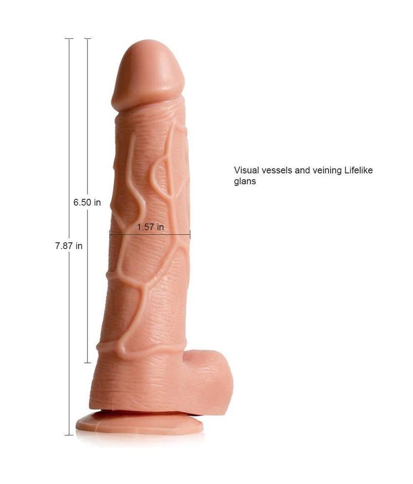 Remote Control Realistic Dildo Vibrator with Strong Suction