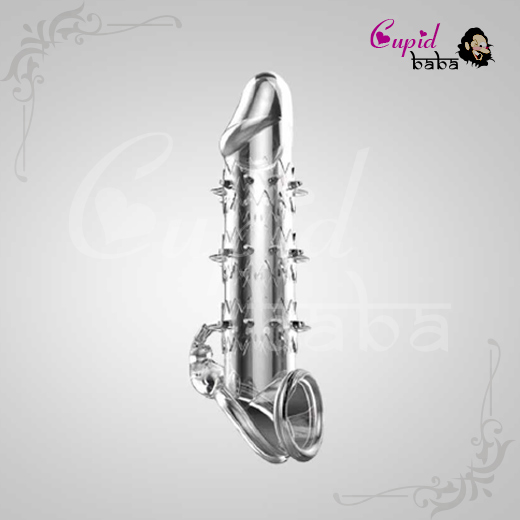 Reusable Crystal Delay Time Penis Sleeve Extender For Men