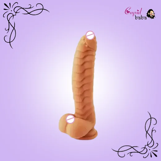 Ribbed Studded Texture Realistic Dildo