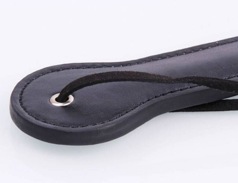 Adult Game SLUT PU Leather Hand Shank Whip (Pink /Black /Red)