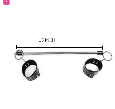 Stainless Steel Restraint Leg Spreader Bar Ankle Cuffs