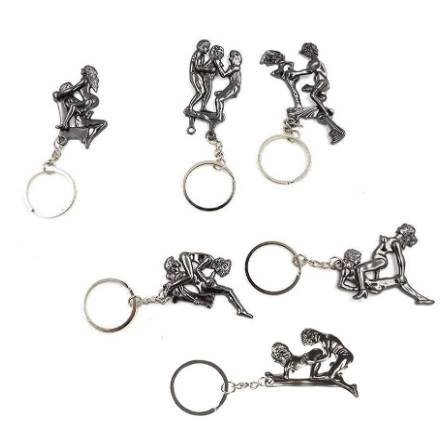 4 Pcs Sex Positions Keychain Set