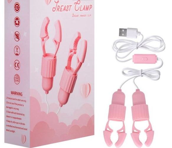 USB Nipple Clamp Vibrator for Women