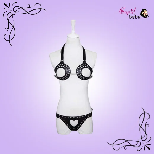 Sexy Cosplay S&M Leather Full Body Fetish Harness Bondage