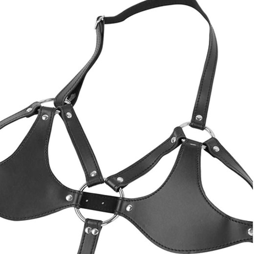 Bondage Women Sexy Black Bodysuit Belt Chastity