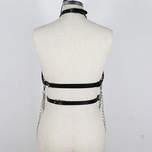 Harness Sexy Garter Belt Woman Leather Fetish Body Bondage