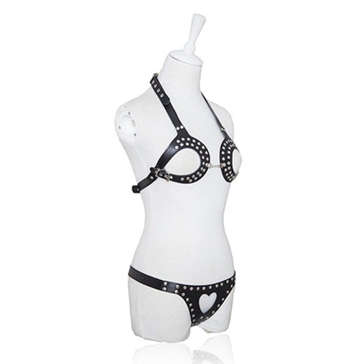 Sexy Cosplay S&M Leather Full Body Fetish Harness Bondage