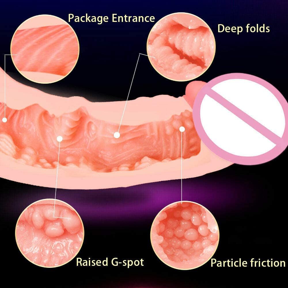 Realistic Penis Extender Sleeve With Attached Vagina