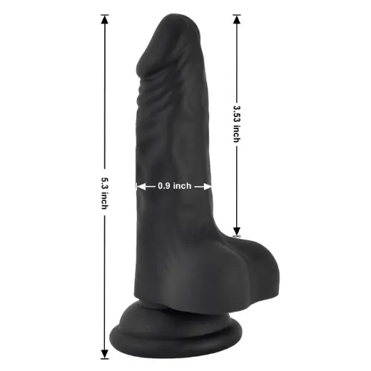 5 inch Desi Strapon Black dildo