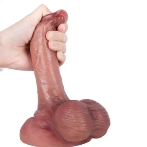 Ultra Realistic Liquid Silicone Dildo With Strong Suction Cup
