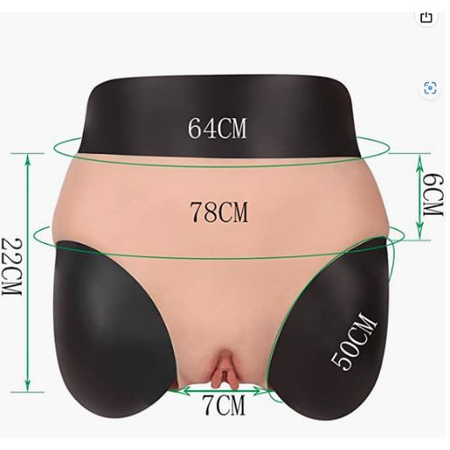 Wearable Artificial Vagina Crossdresser Male Pants Underwear