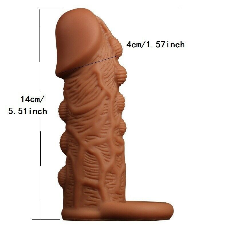 Soft Silicone Realistic Penis Sleeve Extender
