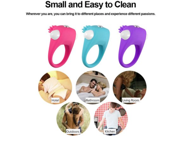 Silicone Ring Vibrator For Couple