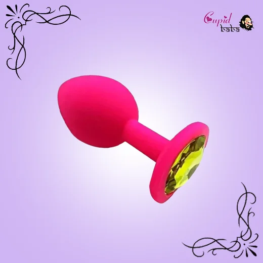 Small Soft Silicone Crystal Jeweled Anal Plug
