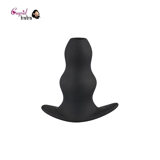 Small Soft Silicone Hollow Enema Butt Plug Prostate Massager
