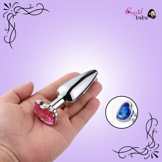 Smooth Heart shape Steel Butt Plug
