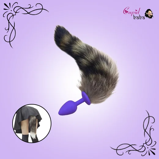 Soft Silicone Anal Plug Fox Tail