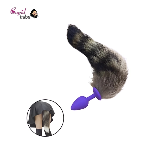 Soft Silicone Anal Plug Fox Tail