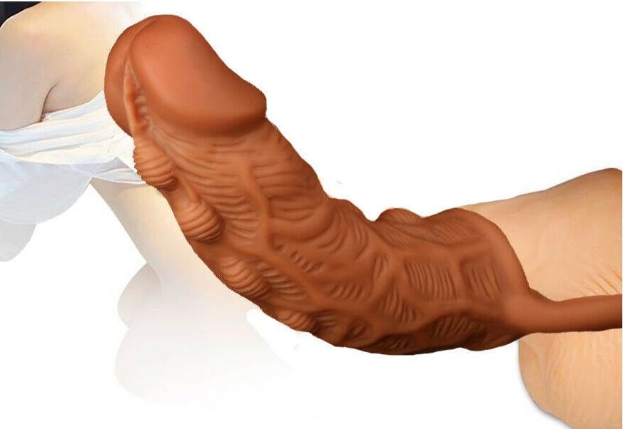 Soft Silicone Realistic Penis Sleeve Extender