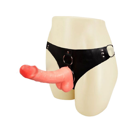 Solid Strap On Dildo With Harness